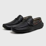 Mocassim Masculino Laroche Genova em Couro - Preto