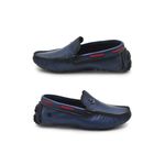 Mocassim Bali Infantil de Couro - Royal/Vermelho