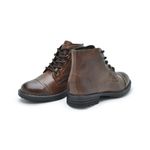 Bota Infantil Saara em Couro - Whisky