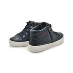 Sapatenis Stratus Infantil em Couro - Marinho/Chumbo