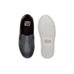 Slip On Yate Infantil Stratus em Couro - Preto/Whisky