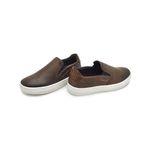 Slip On Yate Infantil Stratus em Couro - Chocolate/Whisky 