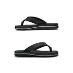 Chinelo Infantil Toledo em Couro - Preto