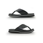 Chinelo Infantil Toledo em Couro - Preto