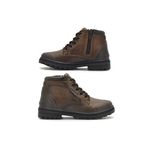 Bota Infantil em Couro Vacanza - Chocolate/Café