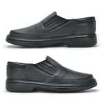 Sapato Comfort Lisboa em Couro - Preto