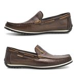 Mocassim Paraty de Couro - Chocolate