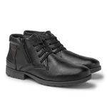 Bota Saara em Couro - Preto