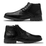 Bota Saara em Couro - Preto