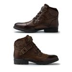 Bota Saara em Couro - Marrom