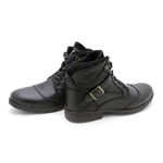 Bota Saara em Couro - Preto