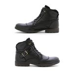 Bota Saara em Couro - Preto