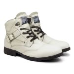 Bota Saara em Couro - Off White
