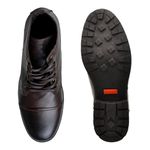 Bota Saara Retro em Couro - Café