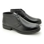 Bota Saara em Couro - Preto