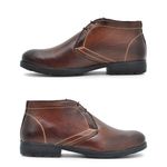 Bota Saara em Couro - Brown