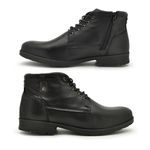 Bota Saara em Couro - Preto