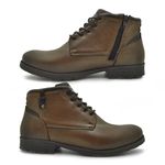 Bota Saara em Couro - Chocolate