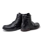 Bota Saara em Couro - Preto