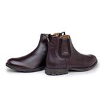Bota Chelsea Saara em Couro - Café