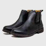 Bota Chelsea Saara em Couro - Preto