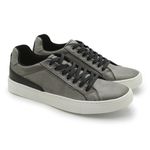 Sapatenis Casual Masculino Stratus em Couro - Silver