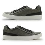 Sapatenis Casual Masculino Stratus em Couro - Silver