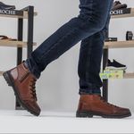 Bota Coturno Laroche Vacanza em Couro - Conhaque E L