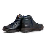 Bota Vacanza em Couro - Azul Cinza E L