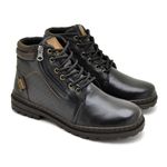 Bota Vacanza em couro- Preto