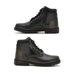 Bota Vacanza em Couro - Preto