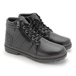 Bota Vacanza em Couro - Preto