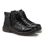 Bota Vacanza em Couro - Preto