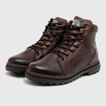 Bota Coturno Masculino Laroche Vacanza em Couro - Café