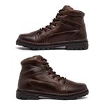 Bota Coturno Masculino Laroche Vacanza em Couro - Café