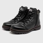 Bota Coturno Masculino Laroche Vacanza em Couro - Preto