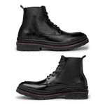 Bota Masculina Londres em Couro Legitimo - Preto