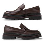 Mocassim Loafer Masculino Londres em Couro - Café