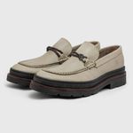 Mocassim Loafer Masculino Londres em Couro - Cromo Rato E L