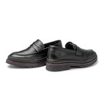 Mocassim Loafer Masculino Londres em Couro - Preto