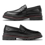 Mocassim Loafer Masculino Londres em Couro - Preto
