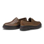 Mocassim Loafer Masculino Londres em Couro - Whisky