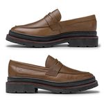 Mocassim Loafer Masculino Londres em Couro - Whisky