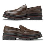 Mocassim Loafer Masculino Londres em Couro - Café