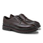 Sapato Casual Masculino Londres em Couro - Café