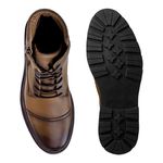 Bota Masculina Londres em Couro Legitimo - Whisky