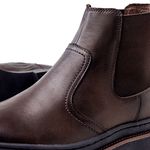 Bota Chelsea Londres em Couro - Café
