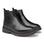 Bota Chelsea Londres em Couro - Preto