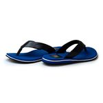 Chinelo Masculino Malibu em Couro - Azul / Preto