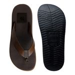 Chinelo Masculino Malibu em Couro - Mel